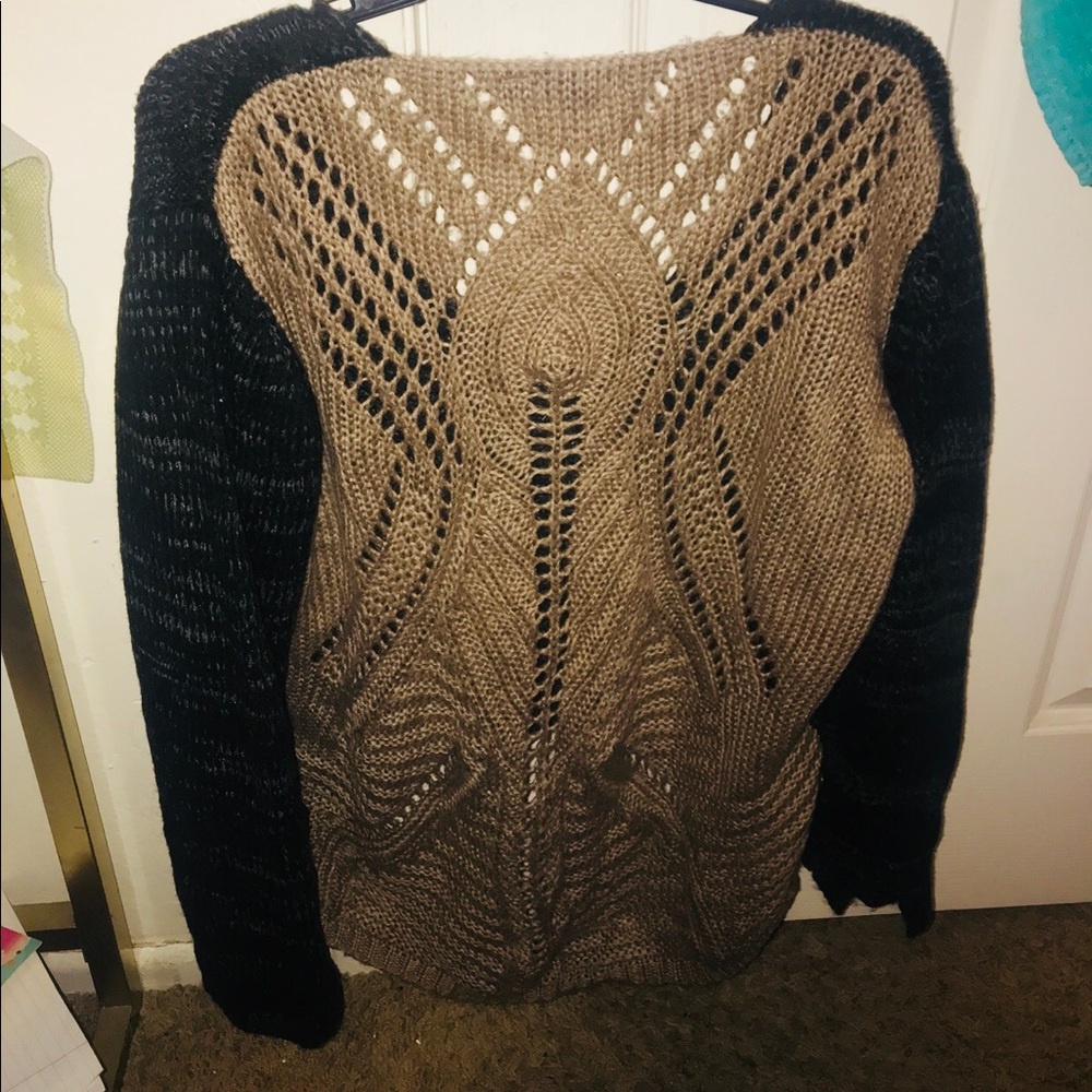 Knitted crop top sweater
